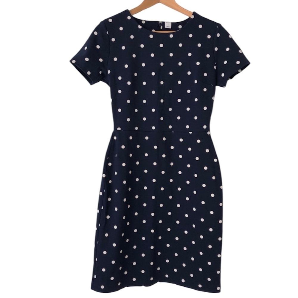 Old Navy Dress Sheath Polka Dot Navy Blue & White NWT Women’s Size Small